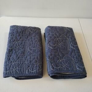 Set of 2 Home Trends kids Blue Embroidered sports themed standard pillow Shams